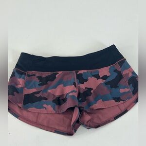 lululemon athletica Women’s Camo Athletic Shorts - Rose, Blue, Black